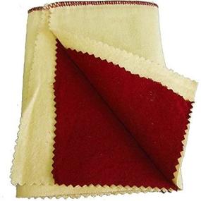 img 3 attached to 🧽 12"x12" Dual-Sided Jewelry Polishing Cloth for Silver, Gold, and Rouge by Jeweler