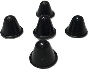 img 4 attached to 🔴 Cone Shaped Black Rubber Bumpers (20 PC) - Made in USA - Versatile Rubber Feet Spacers for Electronics, Audio Equipment, Car Bug Deflector, Cutting Boards, Picture Frames, Cabinet Doors