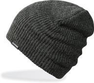 🧢 dakine heather beanie charcoal white boys' accessories - warm and stylish headwear for boys logo