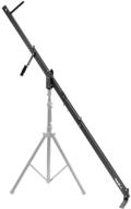 🎥 proam usa orion dvc200 dslr video camera jib crane tilt - premium extendable filmmaking stand with side mounting bracket - 8 ft reach logo