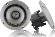 🔊 enhance your sound system with voyz 300 watts max power speaker tweeter - premium 3.5” piezo super horn tweeters for optimal audio experience - aluminum diaphragm, high temperature voice coil - ideal for speaker box or sound projects - 4-8 ohms - 1 pair (2pcs) (pet-1919l) logo