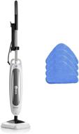 🧽 300cu reliable steam floor mop - steamboy pro electric steam mop and scrubber with 4 microfiber pads, 1500w, steam cleaner for tile, grout, hardwood floor, carpets, 180° swivel head logo