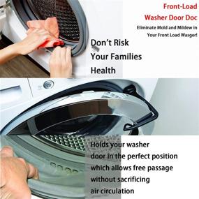 img 1 attached to 🧲 Convenient and Sturdy Front Load Washer Door Prop: Magnetic Door Holder for Washing Machine - Perfect Fit for Front Loaders (Not Suitable for Plastic Doors) - Black