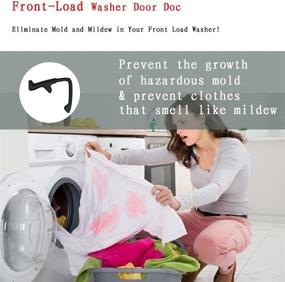 img 3 attached to 🧲 Convenient and Sturdy Front Load Washer Door Prop: Magnetic Door Holder for Washing Machine - Perfect Fit for Front Loaders (Not Suitable for Plastic Doors) - Black