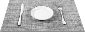 img 2 attached to 🍽️ Enhance Your Dining Experience with Crossweave Non Slip Elegant Placemats