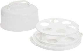 img 1 attached to 🍰 Multipurpose Cake Carrier with Lid – Fits 10-Inch Pies and 14 Cupcakes (12 x 5.9 In)