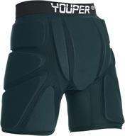 🩳 enhance your safety with youper protective padded shorts for ski, snowboard, skate & roller sports - unparalleled 3d protection for butt, hip & tailbone logo