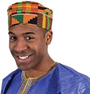 🎩 shophaven african kente kufi hat: authentic ankara cap for men, perfect accessory for choir & celebrating black history month logo