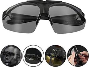 img 3 attached to Tactical Shooting Interchangeable UV Protective Sunglasses