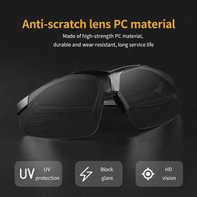 img 2 attached to Tactical Shooting Interchangeable UV Protective Sunglasses