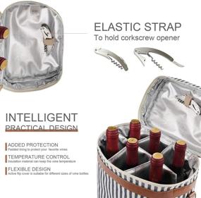 img 2 attached to Insulated Carrier Corkscrew Adjustable Shoulder Kitchen & Dining