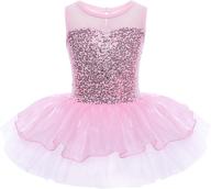 👗 yizyif kids girls' sequin ballet dress with chiffon leotard - dancewear costume logo