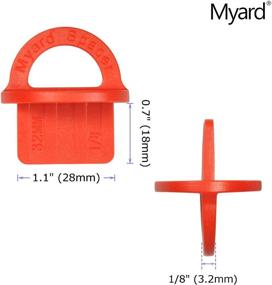 img 2 attached to Myard DJS3.2 1/8 Inches Deck Board Jig Spacer Rings: Perfect Decking Tool for Pressure Treated, Composite, PVC, Plank, and Hardwood Decking (Red, 20-Pack)