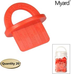 img 3 attached to Myard DJS3.2 1/8 Inches Deck Board Jig Spacer Rings: Perfect Decking Tool for Pressure Treated, Composite, PVC, Plank, and Hardwood Decking (Red, 20-Pack)