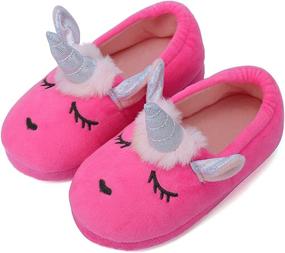 img 4 attached to Seannel Cartoon Slippers Toddler Outdoor U821MTT001 Shark 27 Boys' Shoes ~ Slippers