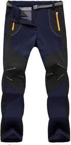 img 4 attached to 🌧️ Stay Warm and Dry: TBMPOY Men's Waterproof Fleece Lined Snow Ski Pants with Belt