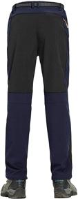 img 2 attached to 🌧️ Stay Warm and Dry: TBMPOY Men's Waterproof Fleece Lined Snow Ski Pants with Belt