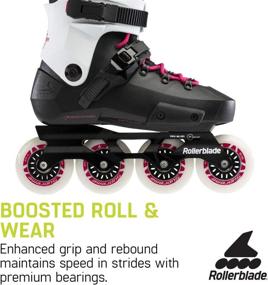 img 1 attached to 🔥 High Performance Rollerblade Twister Edge Women's Adult Fitness Inline Skate in Black and Magenta: Experience the Ultimate Inline Skating Experience!