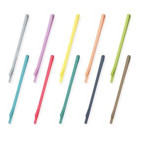 img 4 attached to ALYCLIP 50 Count Rust-Resistant Colorful Bobby Pins | Non-Slip Metal Hair Clips for Girls and Women with Storage Box