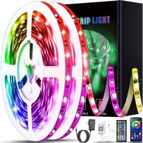 img 4 attached to Vibrant 100ft LED Lights for Bedroom: XIER APP Control Music Sync Color Changing Light Strips with Remote - Ideal for Room Home Decoration