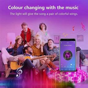 img 3 attached to Vibrant 100ft LED Lights for Bedroom: XIER APP Control Music Sync Color Changing Light Strips with Remote - Ideal for Room Home Decoration