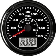 🚗 eling universal gps speedometer gauge 160 mph 220 km/h with trip counter odometer for car racing & motorcycle 85mm 12v 24v logo