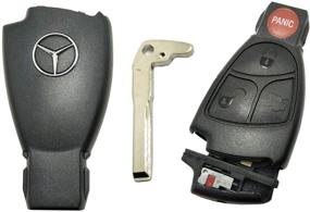 img 1 attached to 🔑 Upgrade Your Mercedes Benz Key Fob with Keyless Entry Smart Replacement Cover Case for E C R CL GL SL CLK SLK W210 Remote Control Key Fob Shell