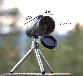 img 3 attached to High Power 12x50 Handheld Monocular Telescope: Waterproof, Portable Scope for Smartphone with Universal Adapter & Stable Tripod - Ideal for Hunting, Birding, and Travel