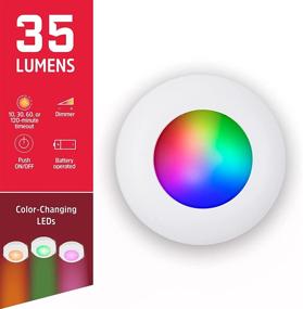 img 3 attached to 💡 Energizer 43064 Color Changing Puck Lights: 2 Pack, Battery Operated, Remote Controlled, Wireless - 35 Lumens