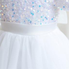 img 3 attached to TTYAOVO Tulle Birthday Princess Sequins Apparel & Accessories Baby Girls for Clothing