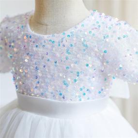 img 2 attached to TTYAOVO Tulle Birthday Princess Sequins Apparel & Accessories Baby Girls for Clothing