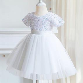 img 4 attached to TTYAOVO Tulle Birthday Princess Sequins Apparel & Accessories Baby Girls for Clothing