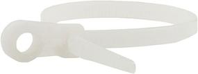 img 1 attached to 🔗 Monoprice 8-Inch 40LBS Mountable Cable Tie, 100-Piece/Pack, White (Discontinued by Manufacturer)