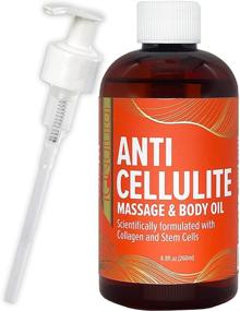 img 4 attached to 🌿 IQ Natural Anti Cellulite Massage Oil – Collagen and Stem Cell Infused for Toned, Firm, and Tightened Skin – Therapeutic Cream for Cellulite Reduction – 8.8 oz