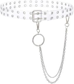 img 4 attached to Double Grommet Detachable Chain Women Women's Accessories