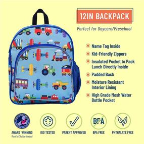 img 3 attached to 🎒 Food Safe Preschool Insulated Backpack by Wildkin