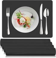 durable silicone placemats: waterproof and resistant (15.7x11.8) logo