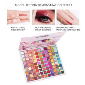 img 1 attached to 🌈 Vibrant Fusion: 99-Color Eyeshadow Palette, Professional High Pigmented Matte Glitter Makeup, Waterproof Long Lasting Rainbow Eye Shadow