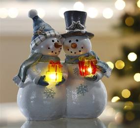 img 2 attached to 🎁 VP Home Gift-Giving Snowman Couple: Festive LED Christmas Light Decoration