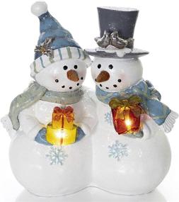 img 4 attached to 🎁 VP Home Gift-Giving Snowman Couple: Festive LED Christmas Light Decoration