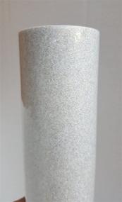 img 4 attached to 🌟 Holographic Silver Glitter Vinyl 12x15 FT Transparent Adhesive Roll - Turner Moore Edition for Cricut Maker Explore, Silhouette Cameo Portrait, Stickers, Decals, Scrapbooking +
