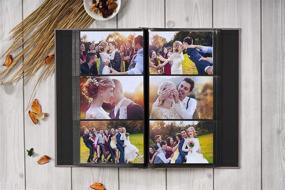 img 1 attached to Potricher фотоальбом для 4X6 300 горизонтальных фотографий льняная обложка небольшой емкости фотокнига альбом для семьи свадьба ребенок годовщина