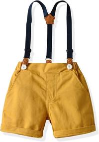 img 1 attached to 👔 Tem Doger Gentleman Suspenders Yellow 03 Boys' Clothing Set - Stylish and Trendy