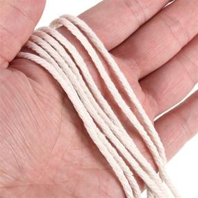 img 3 attached to 🧵 High-Quality 3mm x 328 Feet Cotton Rope Macrame Cord - Ideal for Crafts, Jewelry Making, Home Decoration & Gift Wrapping