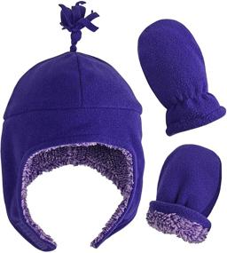 img 4 attached to 🎀 Fuchsia Girls' Cold Weather Accessories: NIce Caps Little Corner for Stylish Warmth