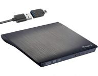 📀 внешний dvd cd привод mougerk usb 3.0 ultra slim: компактный проигрыватель/записыватель cd/dvd rw для macbook, ноутбуков и настольных компьютеров логотип