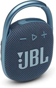 img 1 attached to 🔵 JBL Clip 4: синяя Новая (восстановленная) портативная колонка с Bluetooth, водонепроницаемостью, пылезащитой и встроенной батареей.