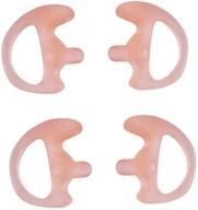 🌸 ks k-storm soft silicone ear insert earmold for two way radios - carnation, 2 pair medium logo