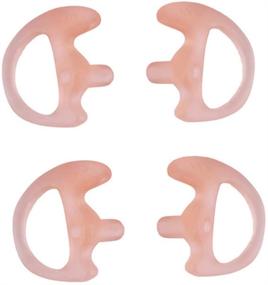 img 3 attached to 🌸 KS K-STORM Soft Silicone Ear Insert Earmold for Two Way Radios - Carnation, 2 Pair Medium