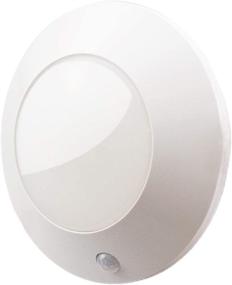 img 4 attached to ✨ BIGLIGHT Motion Sensor LED Ceiling Light, Battery Operated for Shower Hallway Pantry Stairway Closet Entrance Corridor Bathroom Shed, 250 Lumens, 5 Inch, Warm White